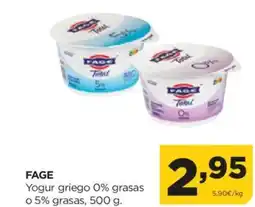 Alimerka FAGE Yogur griego 0% grasas oferta