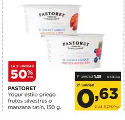 Alimerka PASTORET Yogur estilo griego frutos silvestres o manzana tatín oferta