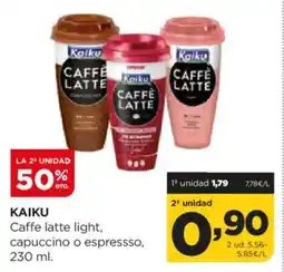 Alimerka KAIKU Caffe latte light, capuccino o espressso oferta