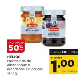 Alimerka HELIOS Mermelada de albaricoque o arándanos sin azúcar oferta