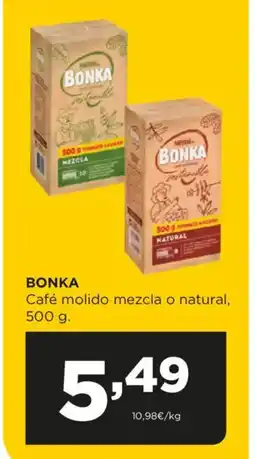 Alimerka BONKA Café molido mezcla o natural oferta