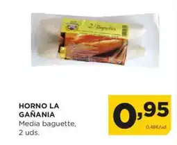 Alimerka HORNO LA GAÑANIA Media baguette oferta
