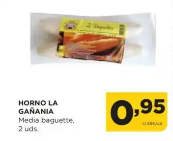 Alimerka HORNO LA GAÑANIA Media baguette oferta