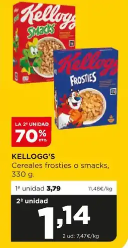 Alimerka KELLOGG'S Cereales frosties o smacks oferta