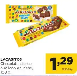 Alimerka LACASITOS Chocolate clásico o relleno de leche oferta