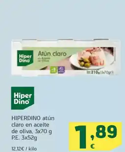 HiperDino HIPERDINO atún claro en aceite de oliva oferta