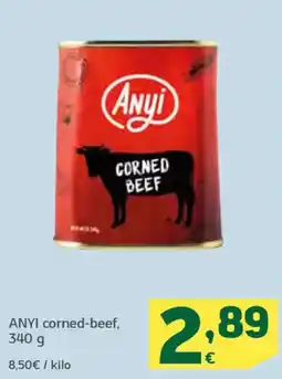 HiperDino ANYI corned-beef, oferta