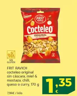 HiperDino FRIT RAVICH cocteleo original sin cáscara, miel & mostaza, chili, queso o curry oferta