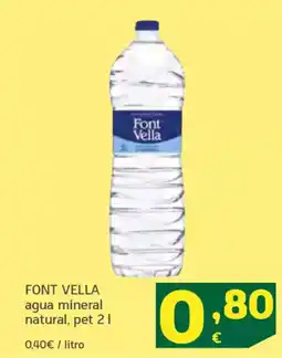 HiperDino FONT VELLA agua mineral natural oferta