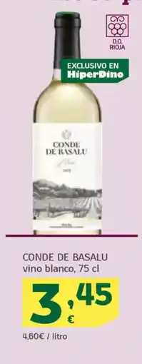 HiperDino CONDE DE BASALU vino blanco oferta