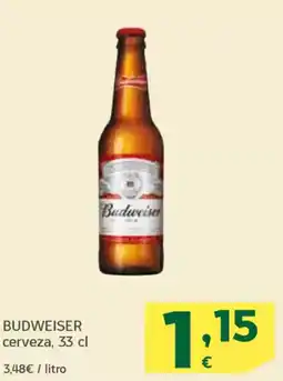 HiperDino BUDWEISER cerveza oferta