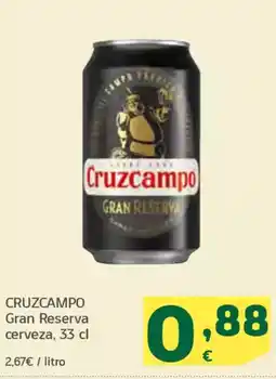 HiperDino CRUZCAMPO Gran Reserva cerveza oferta