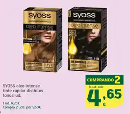 HiperDino SYOSS oleo intense tinte capilar distintos tonos oferta