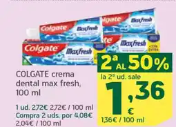 HiperDino COLGATE crema dental max fresh, oferta