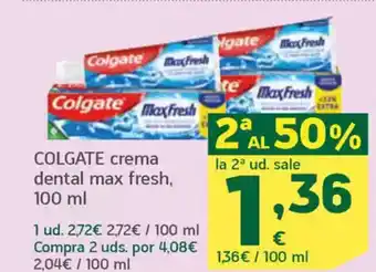 HiperDino COLGATE crema dental max fresh, oferta