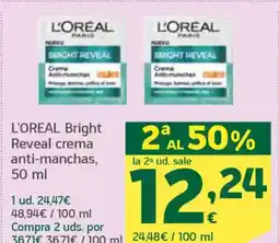 HiperDino L'OREAL Bright Reveal crema anti-manchas oferta