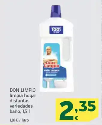 HiperDino DON LIMPIO limpia hogar distantas variedades baño oferta