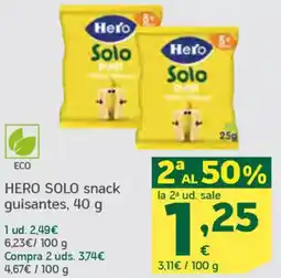 HiperDino HERO SOLO snack guisantes oferta
