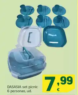 HiperDino DASASIA set picnic 6 personas oferta
