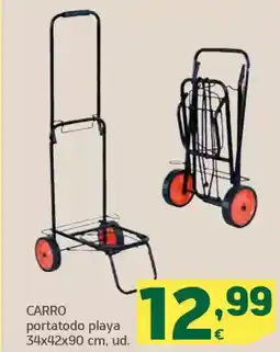 HiperDino CARRO portatodo playa 34x42x90 cm oferta