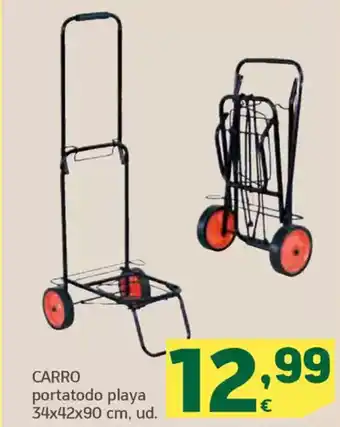 HiperDino CARRO portatodo playa 34x42x90 cm oferta