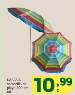 HiperDino DASASIA sombrilla de playa 200 cm, oferta