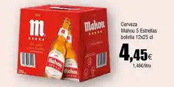 FROIZ Cerveza Mahou 5 Estrellas botella oferta