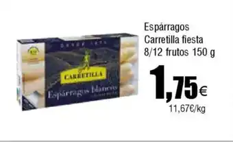 FROIZ CARRETILLA Espárragos fiesta 8/12 frutos oferta