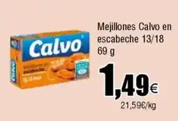 FROIZ CALVO Mejillones en escabeche 13/18 oferta