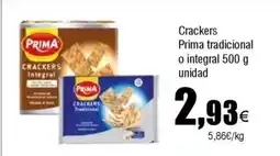 FROIZ PRIMA Crackers tradicional o integral oferta