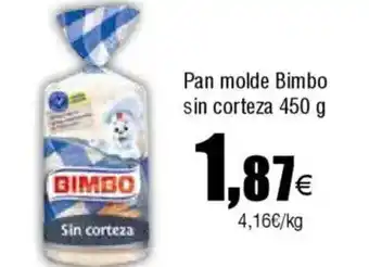 FROIZ BIMBO Pan molde sin corteza oferta