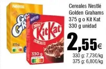FROIZ NESTLE Cereales Golden Grahams o Kit Kat oferta