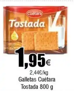 FROIZ CUETARA Galletas Tostada oferta