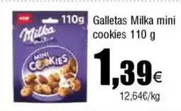 FROIZ MILKA Galletas mini cookies oferta