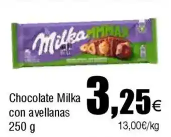 FROIZ MILKA Chocolate con avellanas oferta