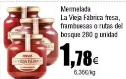 FROIZ Mermelada La Vieja Fábrica fresa, frambuesas o rutas del bosque oferta