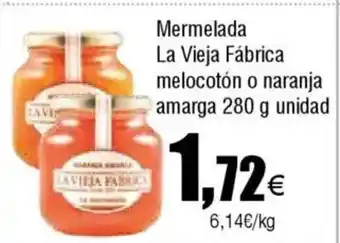 FROIZ Mermelada La Vieja Fábrica melocotón o naranja amarga oferta