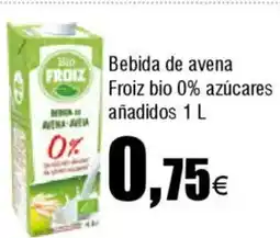 FROIZ FROIZ Bebida de avena bio 0% azúcares añadidos oferta