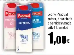 FROIZ PASCUAL Leche entera, desnatada o semidesnatada oferta