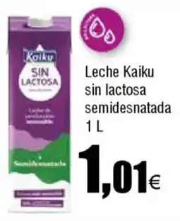 FROIZ KAIKU Leche sin lactosa semidesnatada oferta