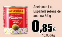 FROIZ LA ESPAÑOLA Aceitunas rellena de anchoa oferta