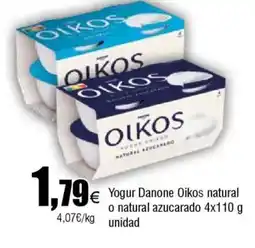 FROIZ YOGUR Danone Oikos natural o natural azucarado oferta