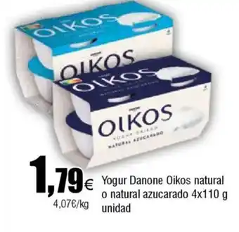 FROIZ YOGUR Danone Oikos natural o natural azucarado oferta