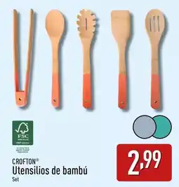 ALDI Utensilios de bambú oferta