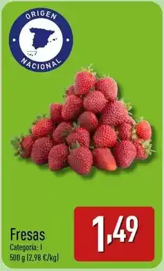 ALDI Origen - fresas oferta