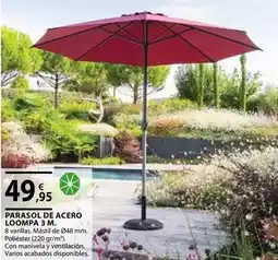 CMB Bricolage Parasol de acero loompa 3 m oferta