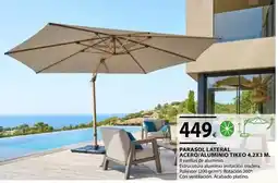 CMB Bricolage Parasol lateral acero/alumino tikeo oferta