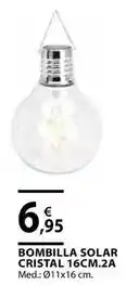 CMB Bricolage Bombilla solar cristal 16cm.2a oferta