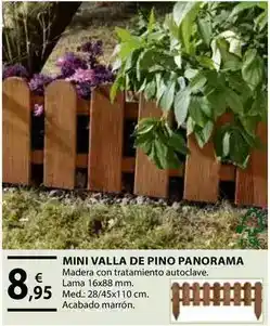 CMB Bricolage Mini valla de pino panorama oferta