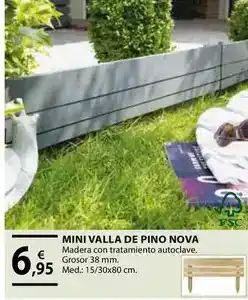 CMB Bricolage Mini valla de pino nova oferta